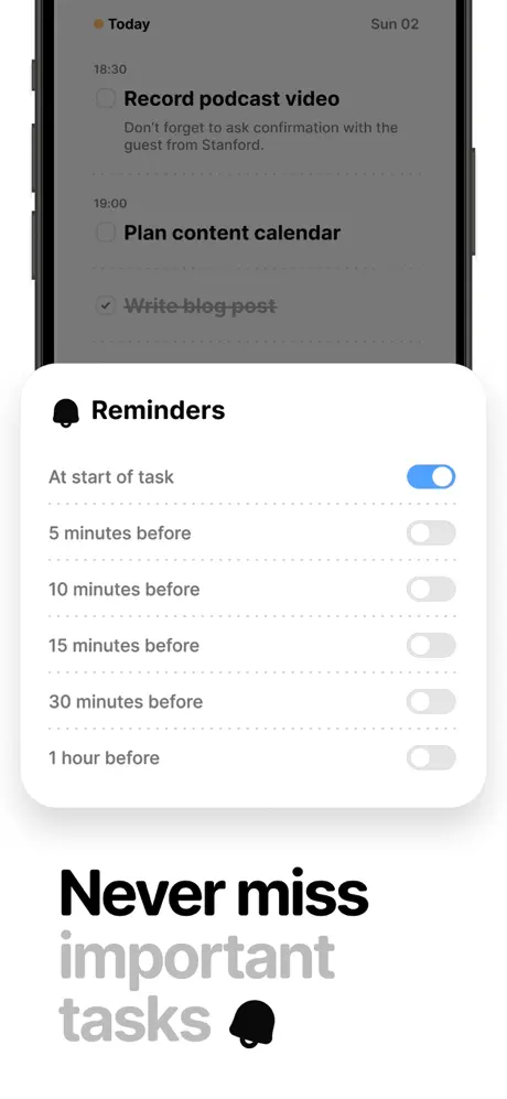 Yukee: Minimalist to do app screenshot 5