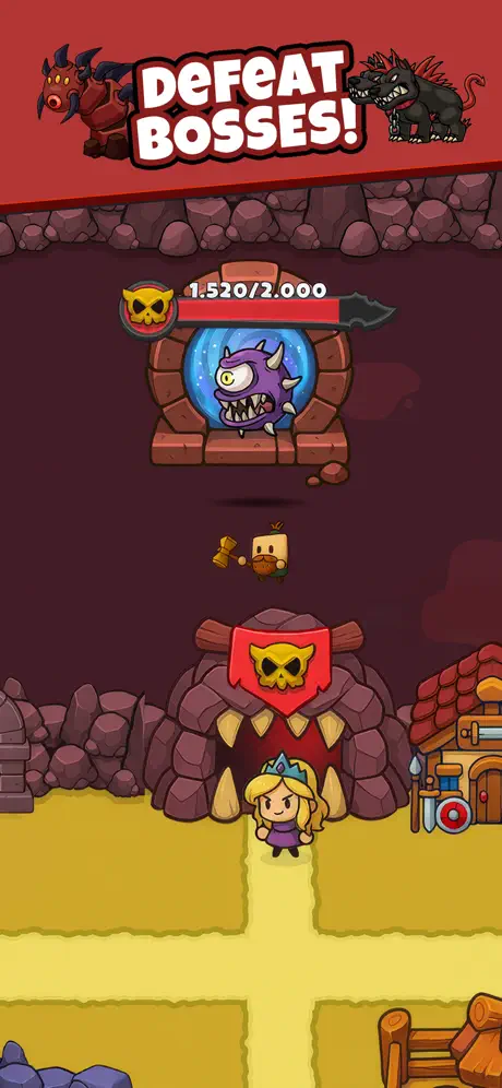 Tiny Heroes: Idle Boss Fight - iOSGods.com screenshot 1