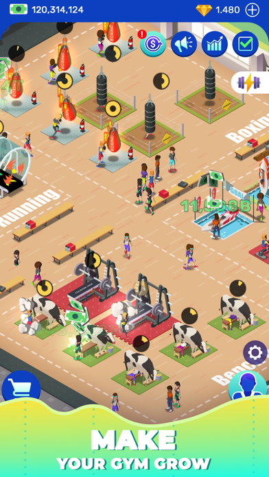 Idle Fitness Gym Tycoon ✨ screenshot 4
