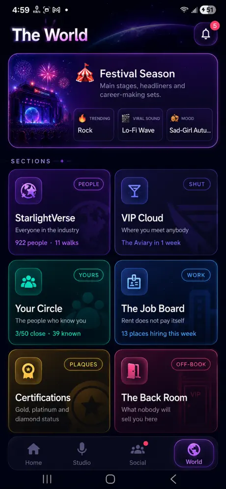 Starlight Music Sim ✨ screenshot 4