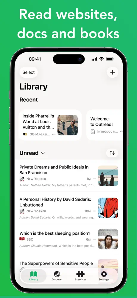 Outread screenshot 3