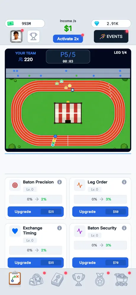 Track Star - Team Managar Idle ✨ screenshot 3