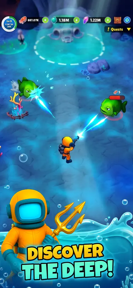 Aqua Hero : Deep Survival ✨ screenshot 1