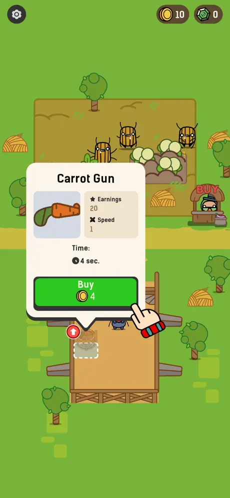 Farming Warriors: Idle TD screenshot 1
