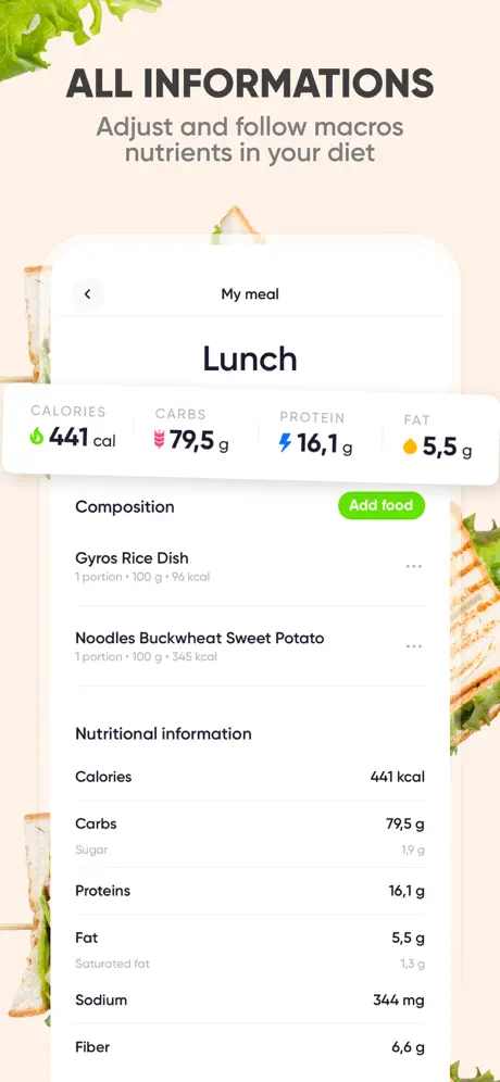 Nutrition Coach: Food tracker screenshot 4
