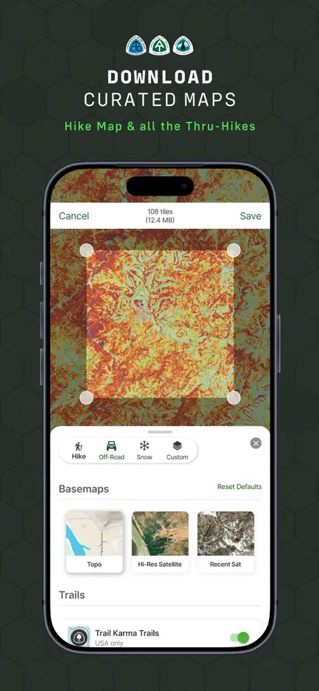 Gaia GPS screenshot 3