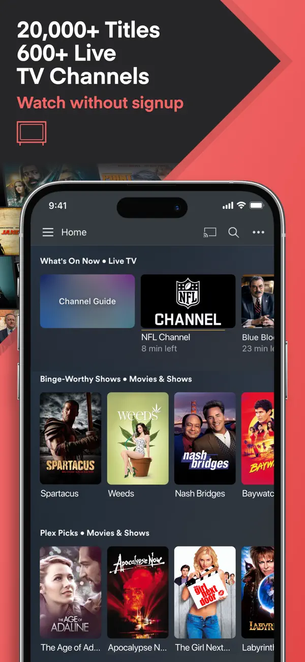 Plex: Watch Live TV and Movies (Original App) screenshot 4