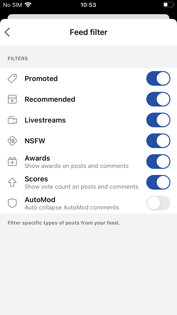 Reddit+ screenshot 1