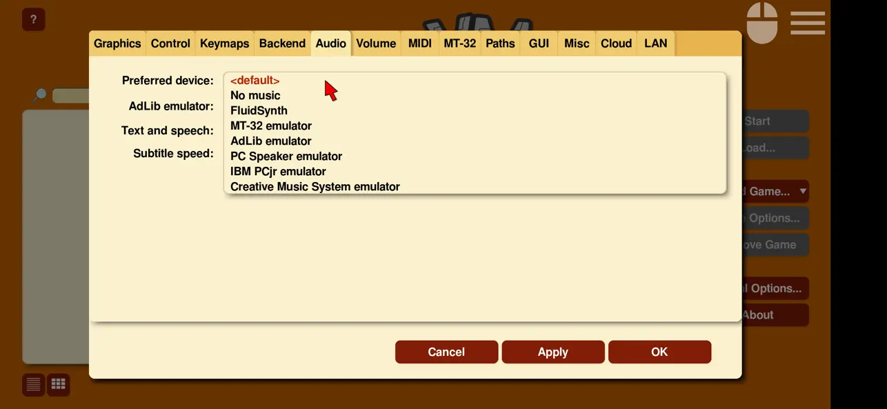 ScummVM screenshot 1