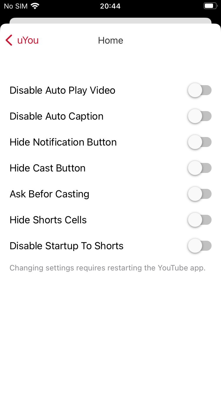 uYou screenshot 3